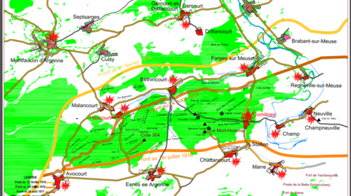 les Villages de la Rive Gauche dans la Bataille de Verdun