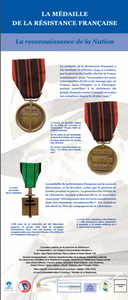 EXPOSITION «Médaille de la Résistance française et médaillés meusiens»