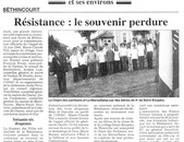 Résistance : Le souvenir perdure